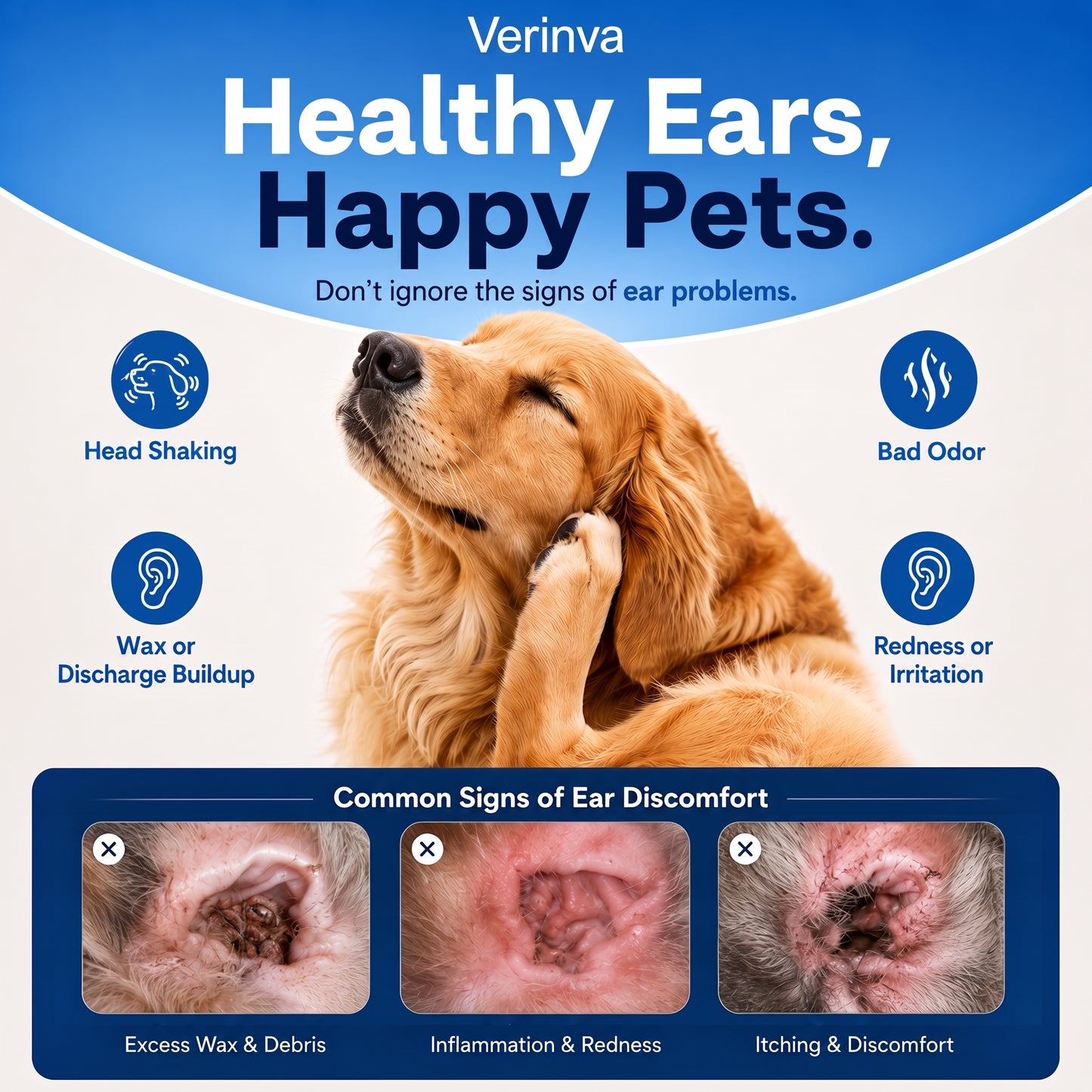 Verinva™🐶🐱 Ear Cleaner | Relieves Itching in Dogs & Cats