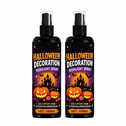 Halloween Highlight Shine Spray, Waterproof Gloss Spray for Pumpkin Decor