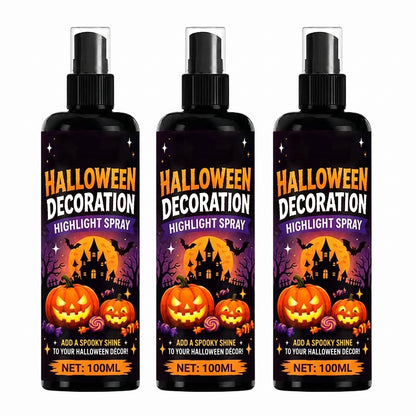 Halloween Highlight Shine Spray, Waterproof Gloss Spray for Pumpkin Decor