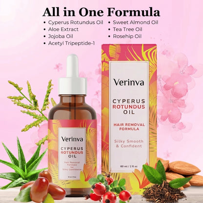 Verinva Beauty Hair Reduction Oil – Stop Unwanted Hair & Reveal Softer Skin