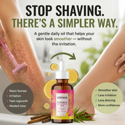 Verinva Beauty Hair Reduction Oil – Stop Unwanted Hair & Reveal Softer Skin