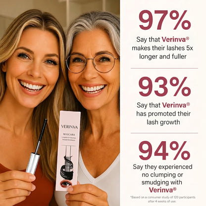Verinva® Waterproof Fibre Mascara💧  – Volume & Length without Clumping for Dramatic Moments