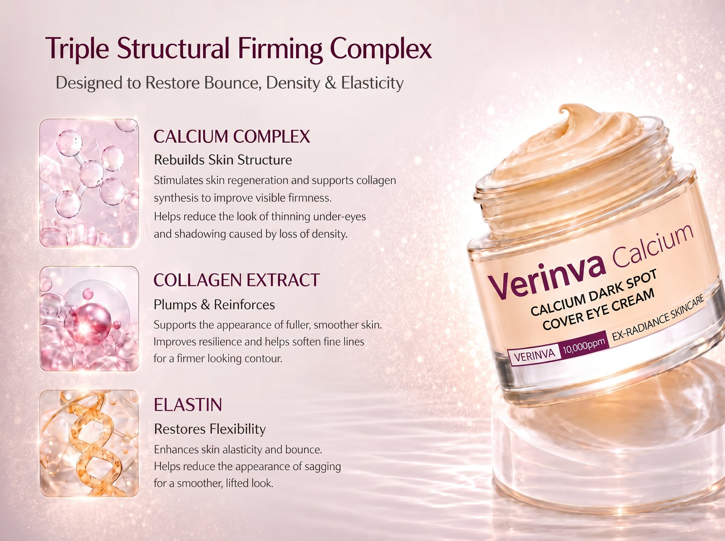 🔥LAST DAY 50% OFF!! Verinva Korean Calcium Dark Spot Eye Cream